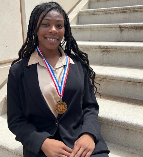 Freshman Cheran Hooper placed sixth Wednesday at the UIL state poetry competition in Austin. 